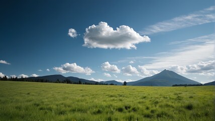 Obraz premium a field of green grass