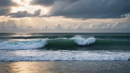 Fototapeta premium the water is green