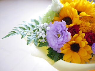 カラフルな花束