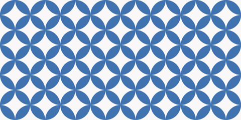 seamless blue flower pattern 