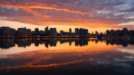 Fototapeta premium a city skyline
