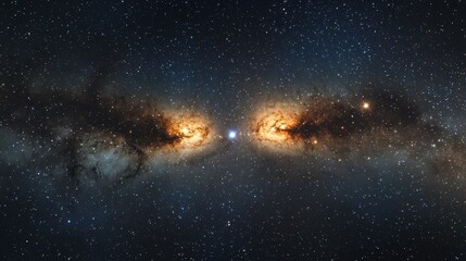 Obraz premium Binary Stars in Distant Galaxy