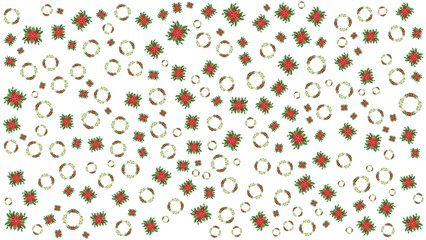 Merry Christmas Patterns Background 