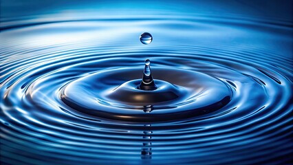 Water drip creating perfect circles on water surface , water, drip, splash, mirror, reflection, circles, ripples, abstract