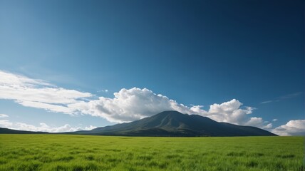 Fototapeta premium a field of green grass