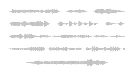 Obraz premium Sound wave equalizer visualization on a transparent background