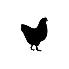 silhouette of a chicken