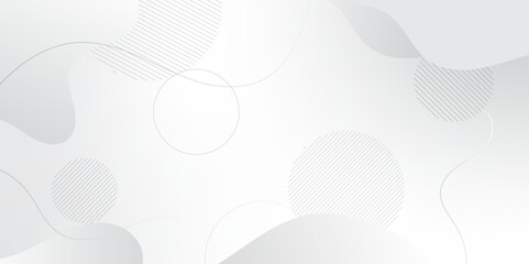 Abstract liquid shape gradient color dot technology background abstract white and grey curve line shapes composition. Fit for banners cover, flyer, pattern wallpaper background web template design. 