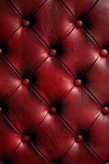 Naklejka premium Red leather texture background in a simple style, minimalist design