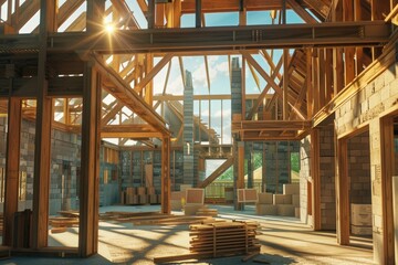 Obraz premium house wooden