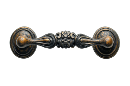 Decorative door handle showcasing intricate design and craftsmanship in an elegant style