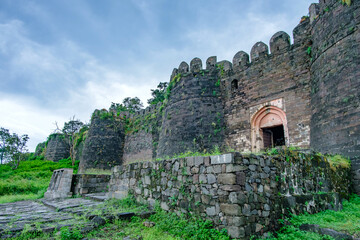 The Daulatabad Fort near Aurangabad India. Also called Deogiri fort, it's a historic fortified citadel located in Daulatabad village near Aurangabad.