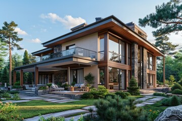 Fototapeta premium house wooden
