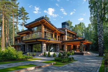 Fototapeta premium house wooden