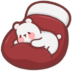 Christmas mitten - polar bear