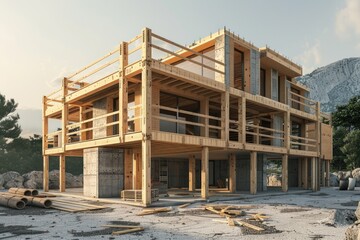 Obraz premium house wooden