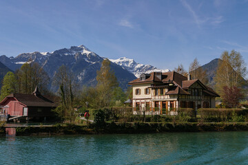 Fototapeta premium Scenery of Interlaken, Switzerland