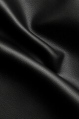 Black leather texture background in a simple style, minimalist design, 