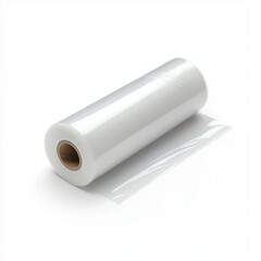 Transparent Plastic Roll Film Sheet Packaging Material Supply. Generative Ai.