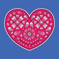 Hand drawn folks love icon vector illustration