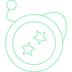 Yoyo icon single vector illustration