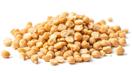 Chopped Chickpeas, Gram Chopped cabbage isolated in white background