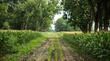 Agroforestry techniques combining trees and crops for sustainable land use
