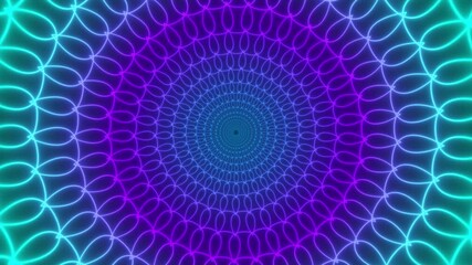 Tunnel Circle Animated Abstract Rotating Background Glow Loop - Powered by Adobe