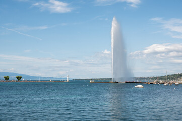 jet d'eau, Gen&egrave;ve, Suisse