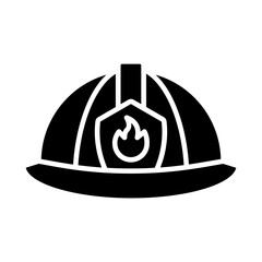 Naklejka premium Firefighter Helmet Icon