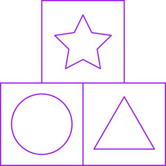 Shape Toy icon single vector illustration