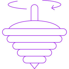Spinning Top icon single vector illustration