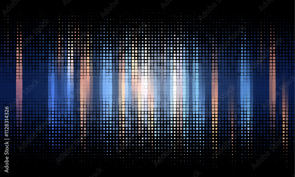 Aufkleber blue geometric shape abstract technology vector background