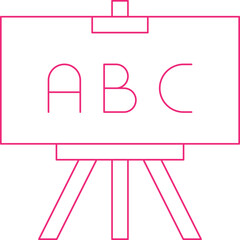 Easel icon single vector illustration