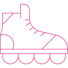 Roller Skate icon single vector illustration