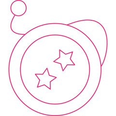 Yoyo icon single vector illustration