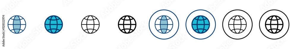 Wall mural web icon vector isolated on white background. website vector icon. internet world vector