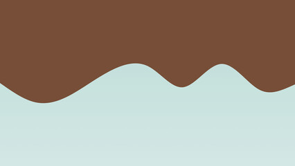 Brown, blue and cream coloured wave patterned background with a flowing design