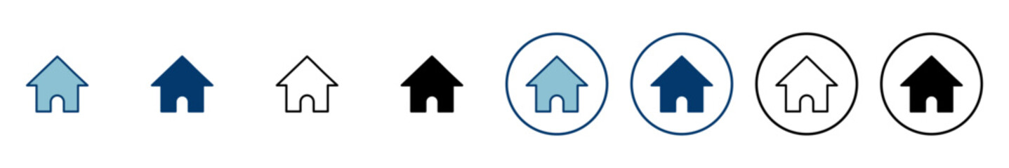 Home icon vector isolated on white background. House vector icon. Address