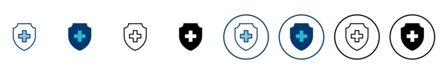 Health insurance icon vector isolated on white background. Insurance health document icon