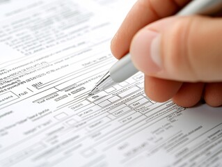 Tax submission forms being verified by two professionals in a collaborative workspace