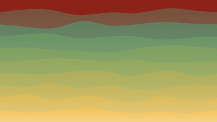 Brown, yellow and olive coloured wave patterned background with a flowing design