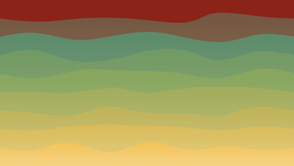 Fototapeta premium Brown, yellow and olive coloured wave patterned background with a flowing design