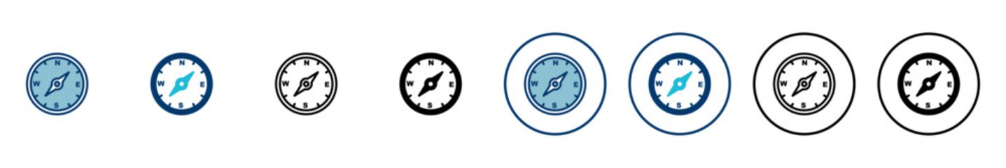 Compass icon vector isolated on white background. Compass vector icon