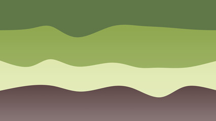 Obraz premium Green, white and black coloured wave patterned background with a flowing design