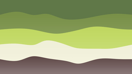 Green, white and black coloured wave patterned background with a flowing design