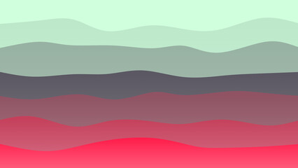 Grey, pink and blue coloured wave patterned background with a flowing design