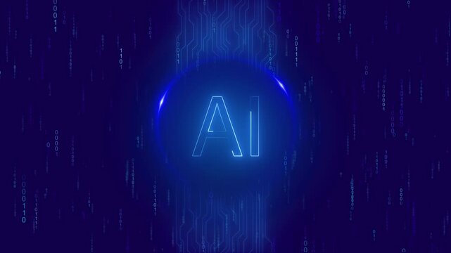 Digital technology AI 3D Big Data, business integration advanced technology graphs, business data, market trends, driving decisions innovative solutions. Digital brain circuit machine deep learning,