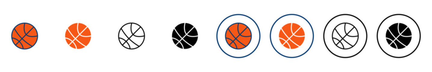 Basketball icon vector isolated on white background. Basketball ball icon. Basketball logo vector icon