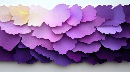 Fototapeta premium Elegant Layered Petals in Shades of Purple and Lavender Tones